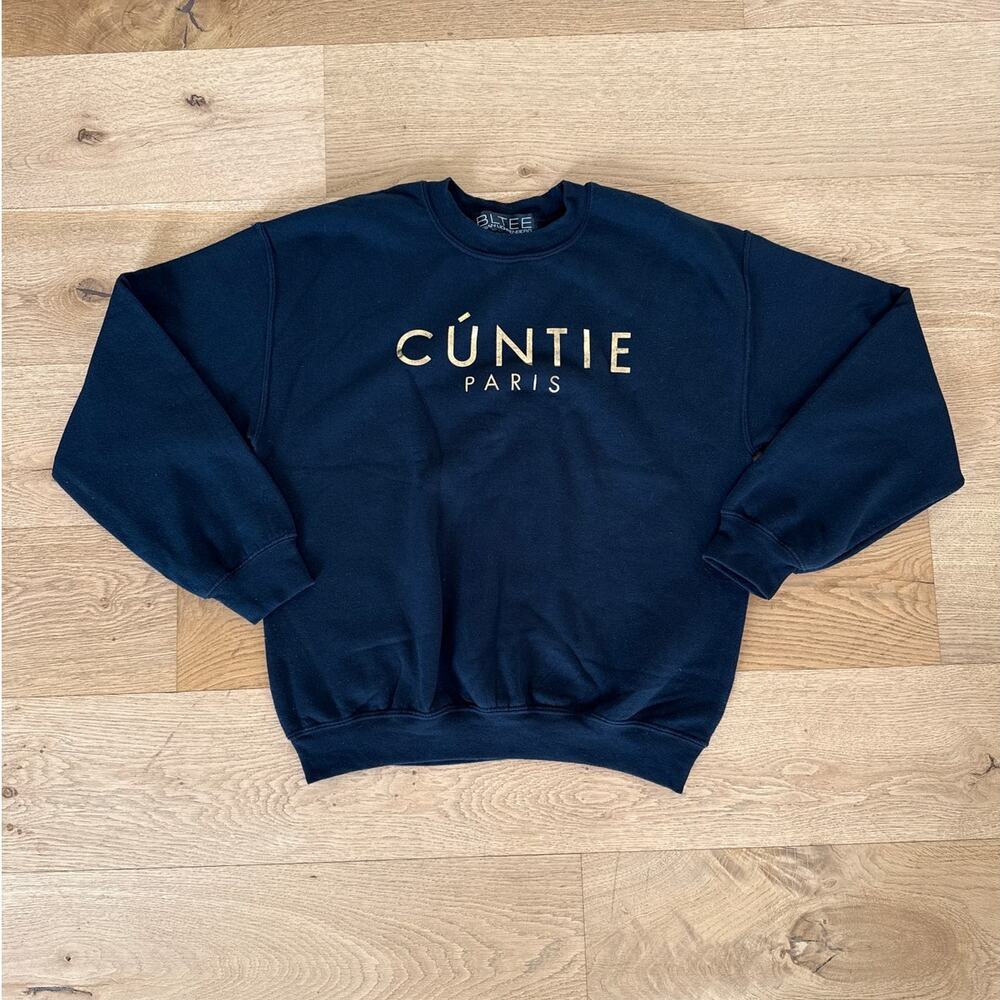 Brian Lichtenberg - Cuntie Sweatshirt in Black & Gold